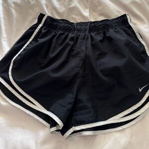 black nike running shorts